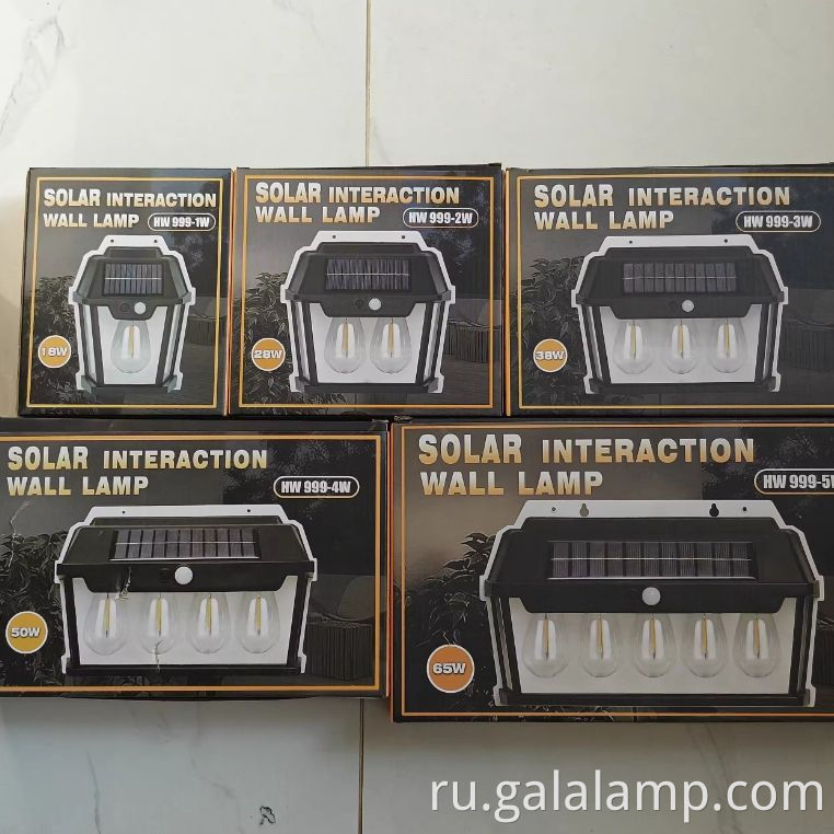 solar outdoor wall light